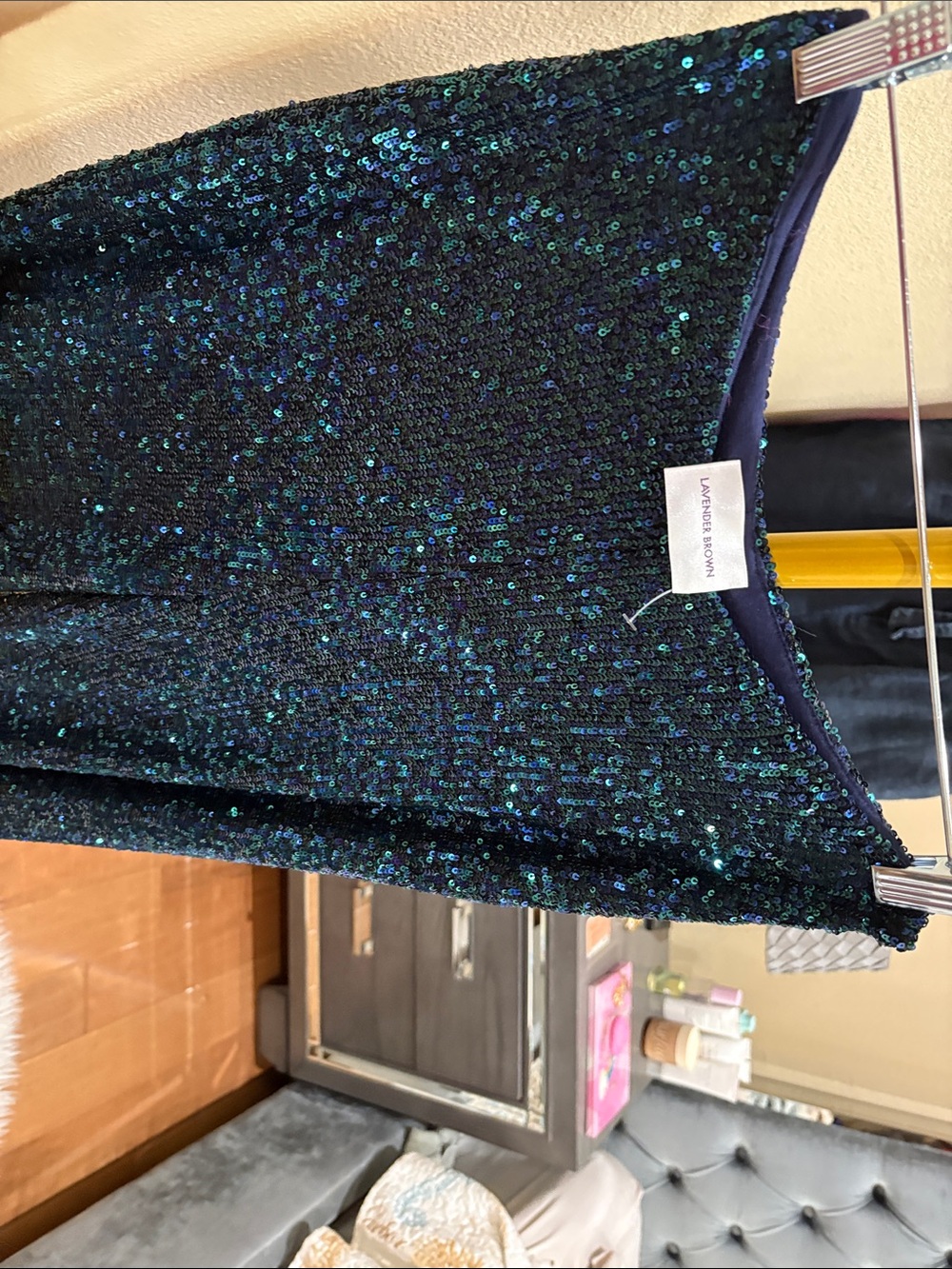 Lavender Brown Navy & Teal Sequin Pants!